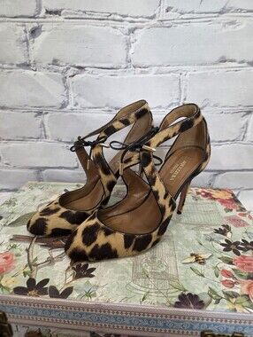 Aquazzura Stella Leopard Calf Hair Pumps